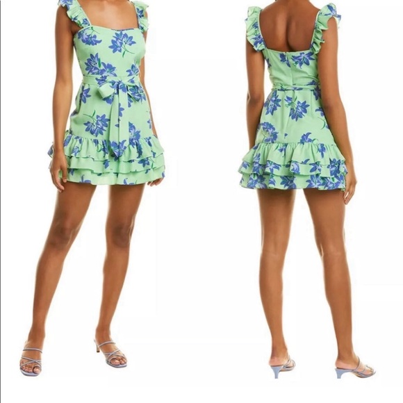 Likely Charlotte Ruffle Mini Dress SZ 6 NWT - Picture 3 of 7